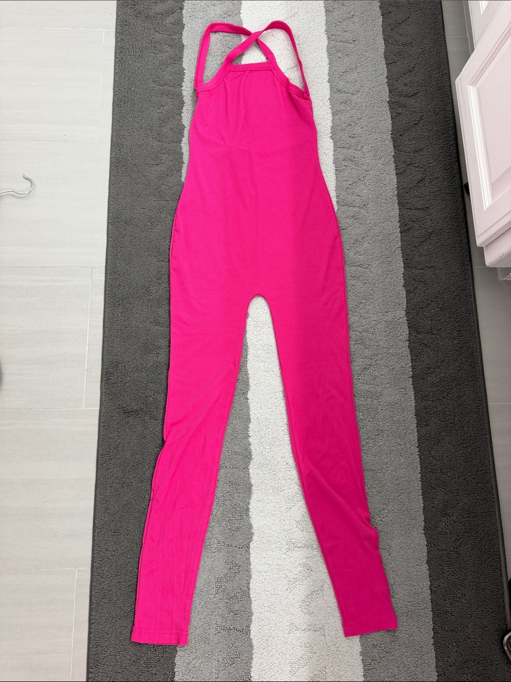 Women’s Hot Pink Halter Jumpsuit